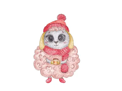 Бараш Би art child childrens book childrens illustration cute flat illustration illustrator баран брендинг украшение упаковка