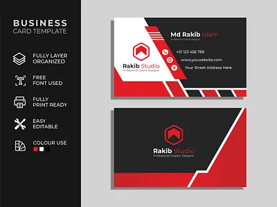Creative Business card design template address banner business business card business card design business card mockup business cards company corporate identity creative design identity card minimalist office template templates visit visiting