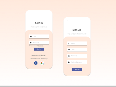 Sign Up 001 dailyui