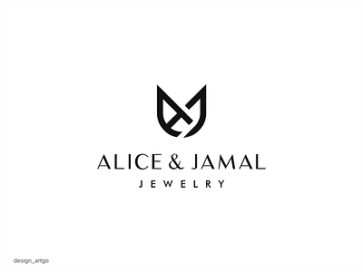 A&J Logo aj branding design elegant flat illustration logo minimal minimalist modern monogram simple typography ui vector