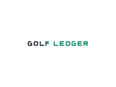 Golf Ledger flag golf golf design golf flag golf logo golfer golfing logo logo design