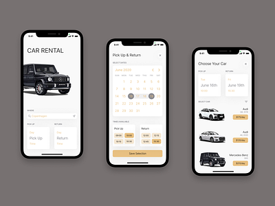 Calendar calendar car rental dailyui datepicker ios mobile product design ui ui design