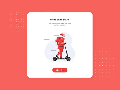 Daily UI #16: Pop-up / Overlay app art christmas dailyui flat illustrator minimal overlay popup ui ux web
