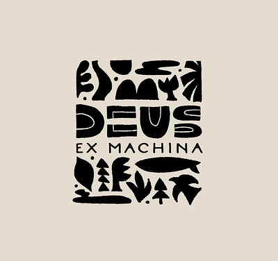 Deus Ex Machina deus deus ex machina drawing hand lettering illustration lettering logo procreate surf type typography