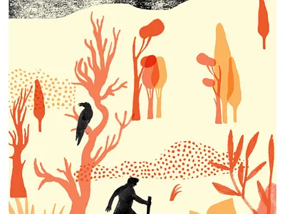 Collage series- Park artwork illustration