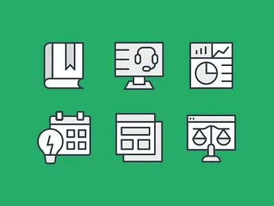 Klaviyo Iconography 2020 branding computer design icon iconography identity illustration stats vector