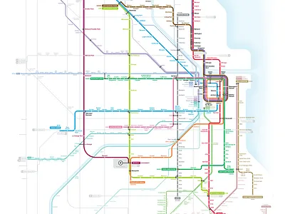 Chicago Transit Future Map chicago map transit transit map