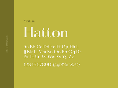 Hatton app design design design inspiration font font inspiration font of the week fotw free fonts free typeface google fonts graphic design interface type inspiration typeface typography ui user experience user interface ux web design