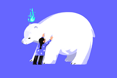 Spirit Bear cartoon character character design childrens illustration concept art digital art editorial illustration illustration narrative visual development