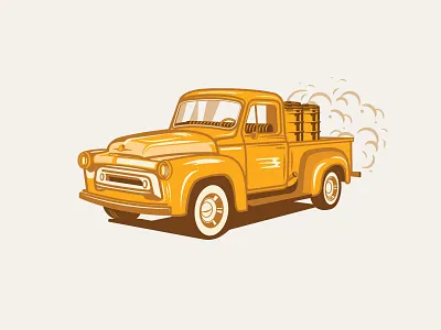 Meadowlark Brewing | Harvester beer beer branding branding can design colorado designer craft beer icon design illustration international harvester packaging print truck