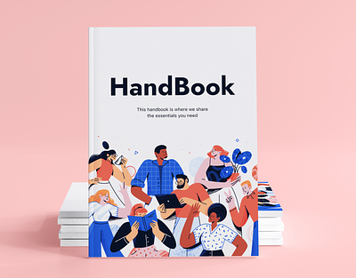 Handbook / Design & Illustration Project art book branding character colorful company cover design editorial flat friends graphic design guide handbook illustration illustrator pages performance productivity team