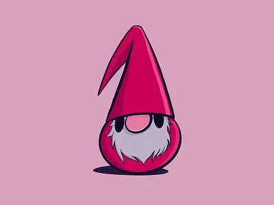 Swedish Tomte character christmas illustration procreate