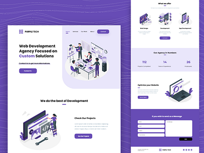 Development Agency Purple Website Design agency web design agency website custom design designer development agency purple agency web design purple ui design webdesign