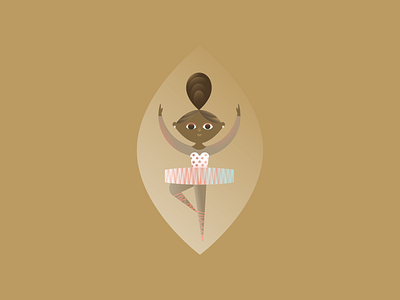 Lady Dancing 12 days of christmas ballerina christmas dancer festive girl holiday illustration vector
