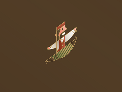 Lord Leaping 12 days of christmas christmas festive holiday illustration lord outline vector