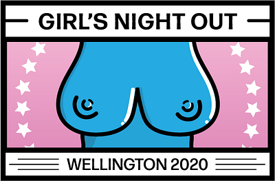 Girl's Night Out II 2020 illustration pop art vector