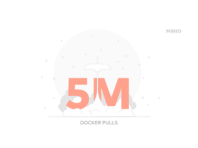 Celebrating Milestones: 5M Docker Pulls for MinIO celebrate flying flying bird stork take off