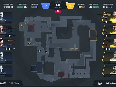 CSGO 2D Map Overview counter strike csgo esports game app spectator