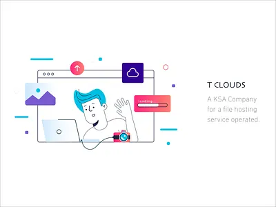 T CLOUD app branding design icon illustration ksa logo ui ux vector web