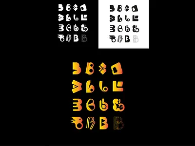 B logo design icon illustrator inspire lines logo logodesign logotypedesign research round rounded stripe typography ui vector