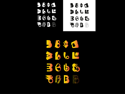 B logo design icon illustrator inspire lines logo logodesign logotypedesign research round rounded stripe typography ui vector