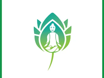 Lotus Yoga design flat icon illustrator logo logo 2d lotus logo minimal yoga yoga pose