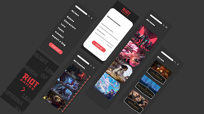 Riot App 2 0 app design ui ux