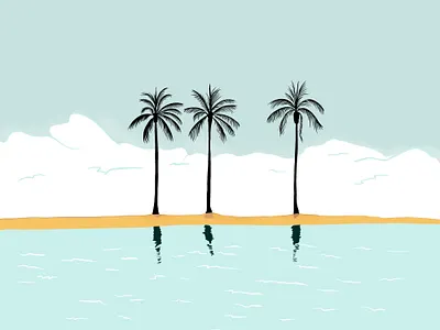 Tropical Trio illustration procreate procreate art tropical
