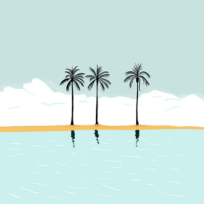 Tropical Trio illustration procreate procreate art tropical