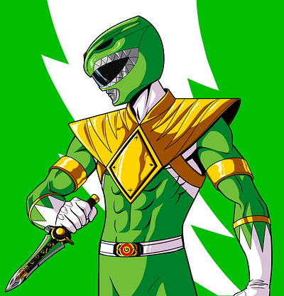 Dragon Ranger 90s art direction character design comics design illustration mmpr panama power rangers super sentai