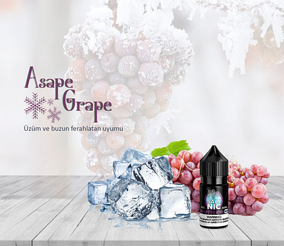 Asape Grape Hookah Post Design aroma composition design poster grape hookah ice instagram design instagram post instagram posts instagram story post design post design facebook smoke smoking