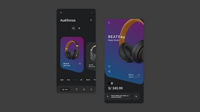 HEADPHONES adobe xd app mobile app mobile app design mobile ui peruapp ui ux uxdesign