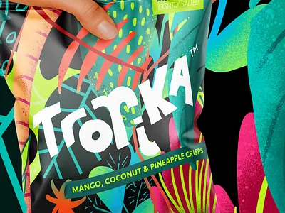 Tripika Crisps Australia brand branding chipbrand crispbrand design illustration logo logodesign packaging packagingdesing procreate procreate art snack snackfood typography
