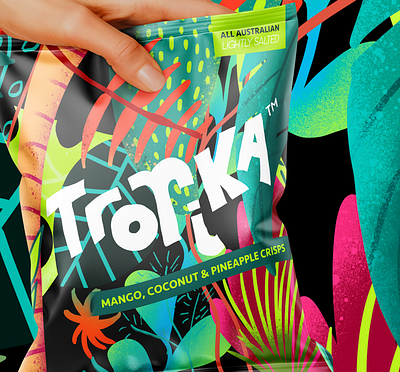 Tripika Crisps Australia brand branding chipbrand crispbrand design illustration logo logodesign packaging packagingdesing procreate procreate art snack snackfood typography