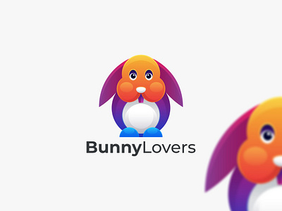 Bunny Lovers app branding design icon illustration logo typography ui ux vector