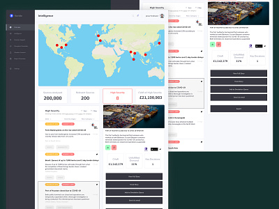 Supply Chain Dashboard - Intelligence dashboard dashboard app dashboard design dashboard ui design landing page product design supply chain ui ui design ux ux design web web design website