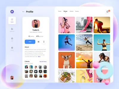 Coaki Social Fitness | Profile desktop fitness mobile product design uidesign webdesign