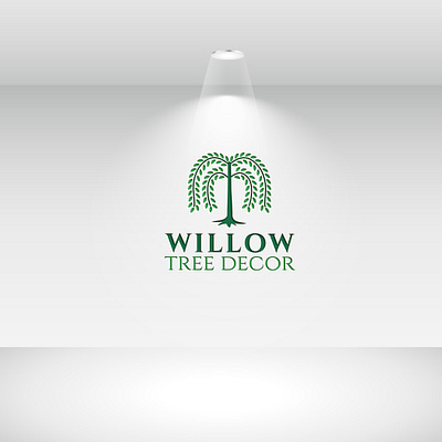 WILLOW TREE DECOR LOGO - Flat Minimalist Logo Design app branding flat logos flat minimalist logo design free logo maker graphic designer icon illustration logo logo design software logo designer logo maker minimalist logo font modern logo professional minimalist logo tree logo vector versatile logo