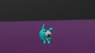 Alien Puppy 3d animation 3d modeling blender blender 3d blender3d design