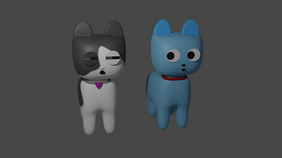 My Kitten 3d animation 3d modeling blender blender 3d blender3d design