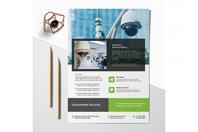 Printable Security Agency Flyer advertisement advertising branding business business flyer corporate corporate business flyer design flyer flyer design