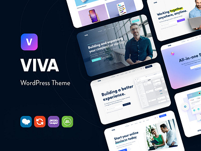 Viva - Multi-Purpose WordPress Theme branding business creative design graphic design homepage keydesign landing page multipurpose one page portfolio viva webdesign website website design wordpress wordpress theme wordpress themes