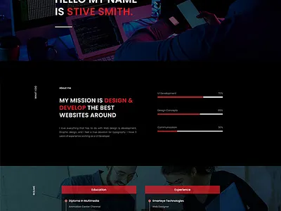 Free Profile Website Template free template free templates free website template html template website template