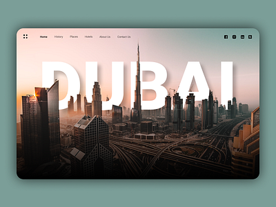 Travel Agency Website Landing Page design dubai travel ui ux website website design