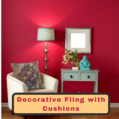 DECORATIVE FLING WITH CUSHIONS branding home decor tapestry tapestry cushion wall art