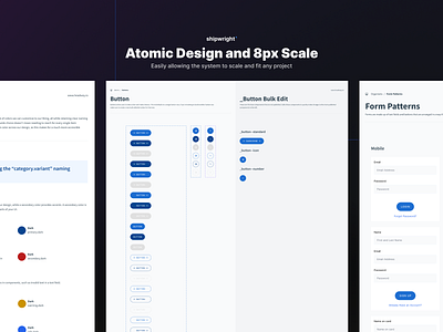 Shipwright - Free UI & Design System Kit components design figma free free ui kit headway landing page mobile design product design ui uiux design website