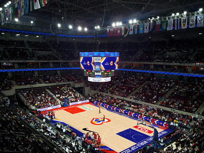 FIBA World Cup 2023 Arena Floor Design arena floor basketball court sports branding