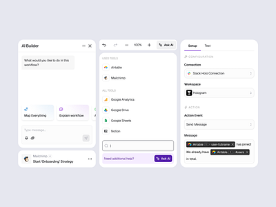 Components for AI Automation Platform ai automation button components concept context menu dashboard design system dropdown ds input library select tabs ui web