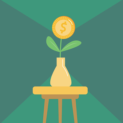 🌱 Growing Wealth – The Art of Smart Investing design digital illustration dribbble shot financial growth financial planning flat design illustration investing minimalist art modern illustration money tree passive income personal finance smart saving vector art wealth building wealth management