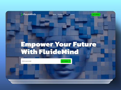 FluideMinds - An EdTech Landing Page landing page ui web design